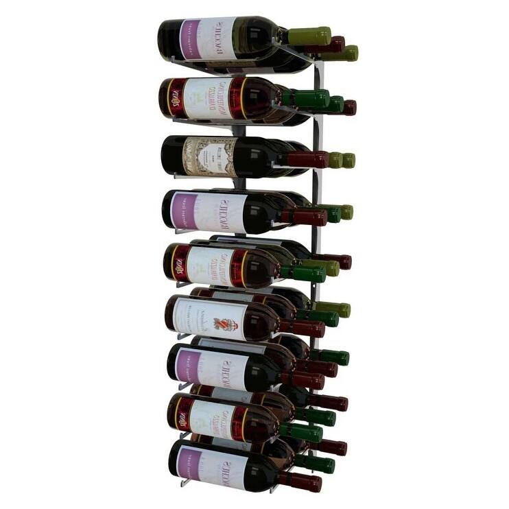 Revue Series 3 Ft, Triple Deep, Silver Wine Rack