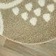 preview thumbnail 3 of 7, Taylor & Olive Owl Shag Round Accent Rug