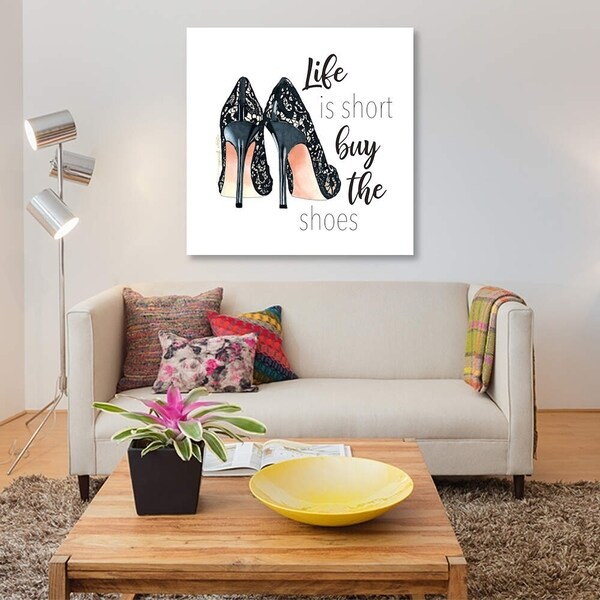 iCanvas "Buy the Shoes" by Elza Fouche Gallery-Wrapped Canvas Print