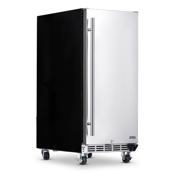 NewAir Premium Built-in Outdoor Refrigerator 90 Can Storage Beverage Cooler Center Fridge for Patio - Stainless Steel. Opens flyout.