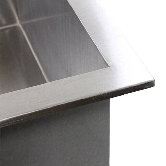 Topmount / Drop-in 16 Gauge 43 in. x 22 in. x 10 in. Stainless Steel Double Bowl 60/40 Zero Radius Kitchen Sink