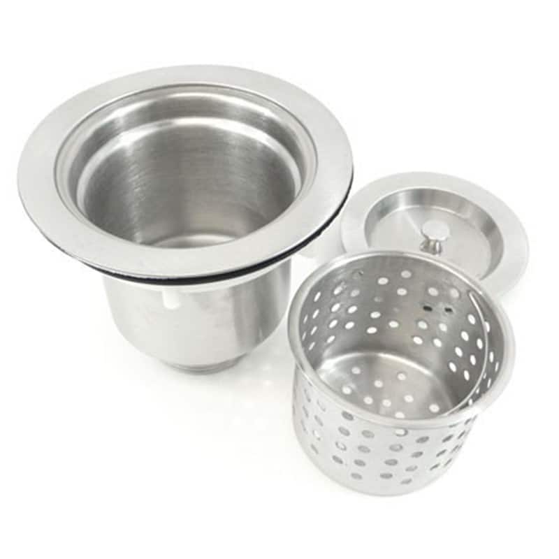 Undermount 30 in. x 18 in. x 10 in. Deep Stainless Steel 16-Gauge Single Bowl Zero Radius Kitchen Sink Combo