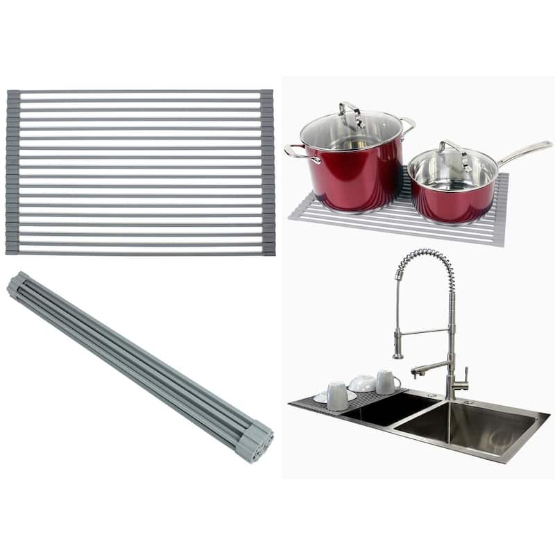 Undermount 30 in. x 18 in. x 10 in. Deep Stainless Steel 16-Gauge Single Bowl Zero Radius Kitchen Sink Combo