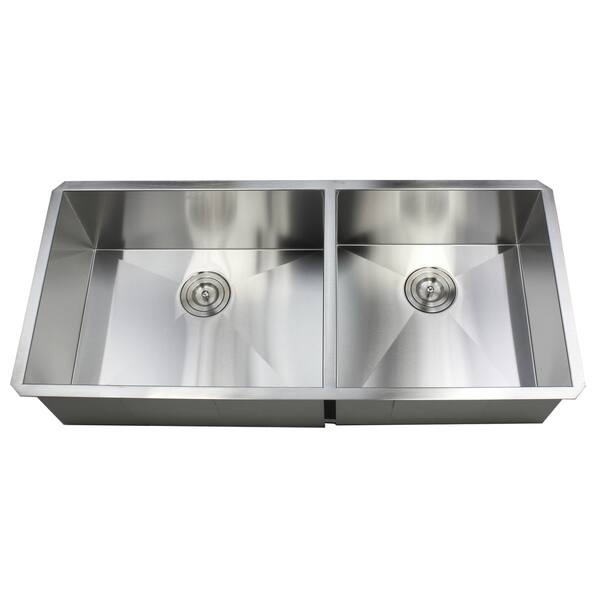 Undermount 16-Gauge Stainless Steel 26 in. x 20 in. x 10 in. Deep Single Bowl Zero Radius Kitchen Sink Undermount 16-Gauge Stainless Steel 26 in. x 20 in. x 10 in. Deep Single Bowl Zero Radius Kitchen Sink