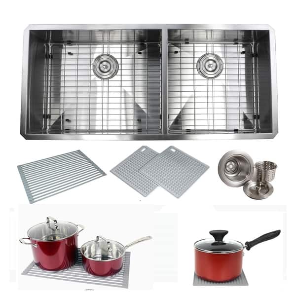 Undermount 16-Gauge Stainless Steel 26 in. x 20 in. x 10 in. Deep Single Bowl Zero Radius Kitchen Sink Undermount 16-Gauge Stainless Steel 26 in. x 20 in. x 10 in. Deep Single Bowl Zero Radius Kitchen Sink