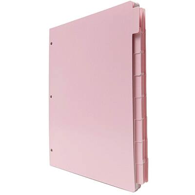 Paper Junkie 12 Set Pink 8 Tab Dividers for 3 Ring Binder, 96 Total Dividers, Letter Size