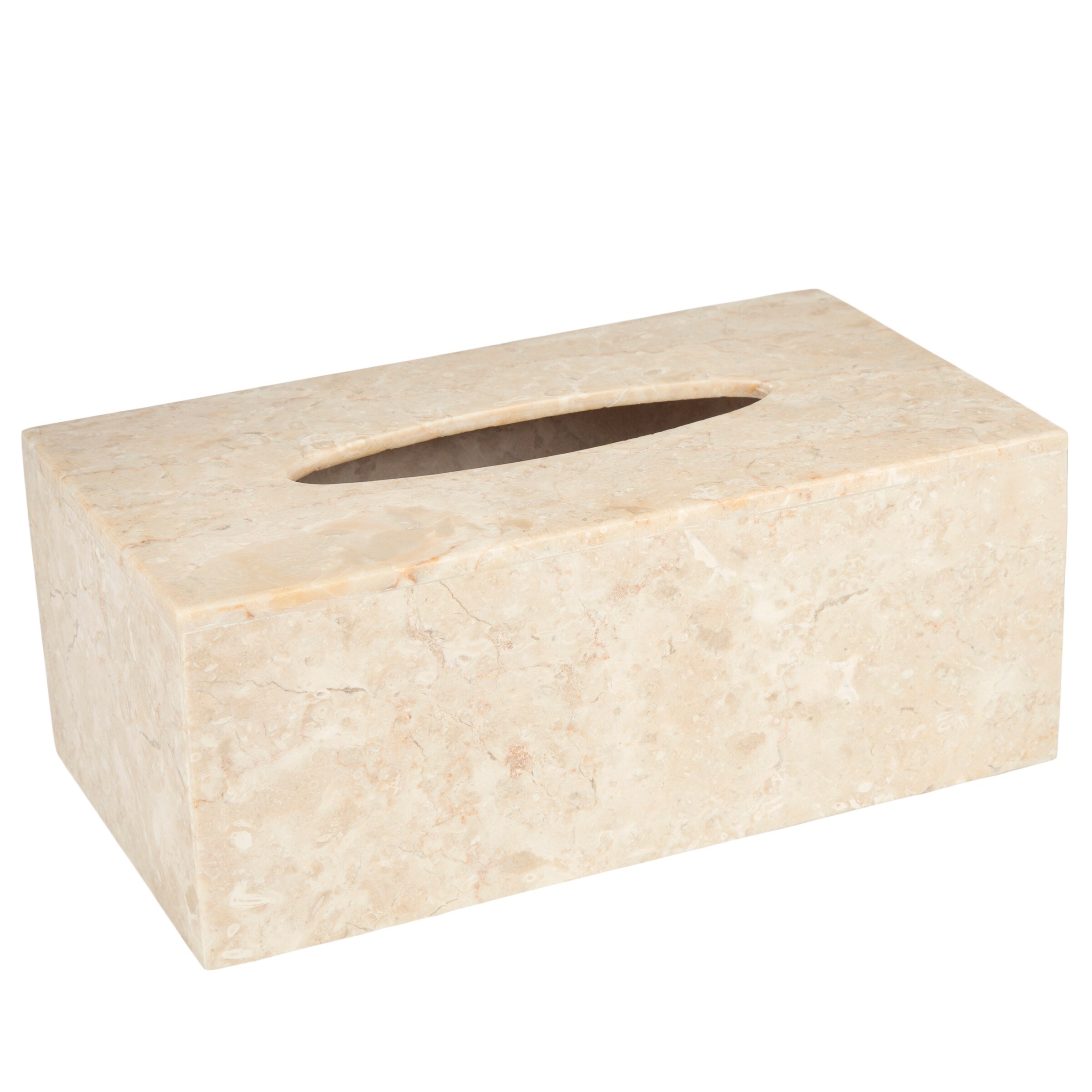 Creative Home Champagne Marble Rectangular Tissue Box Holder Cover - Beige  - 5.3 L x 9.5 W x 3.5 H - Bed Bath & Beyond - 30067478