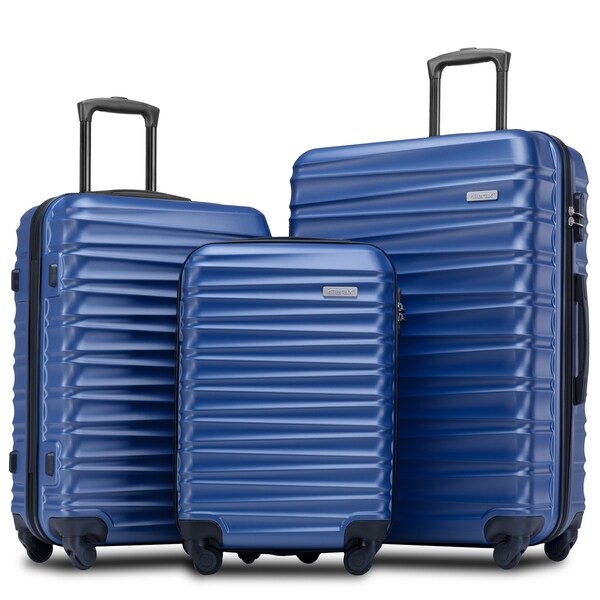 3 piece luggage set hard shell