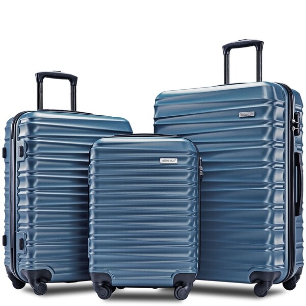 set of 3 hard shell suitcases