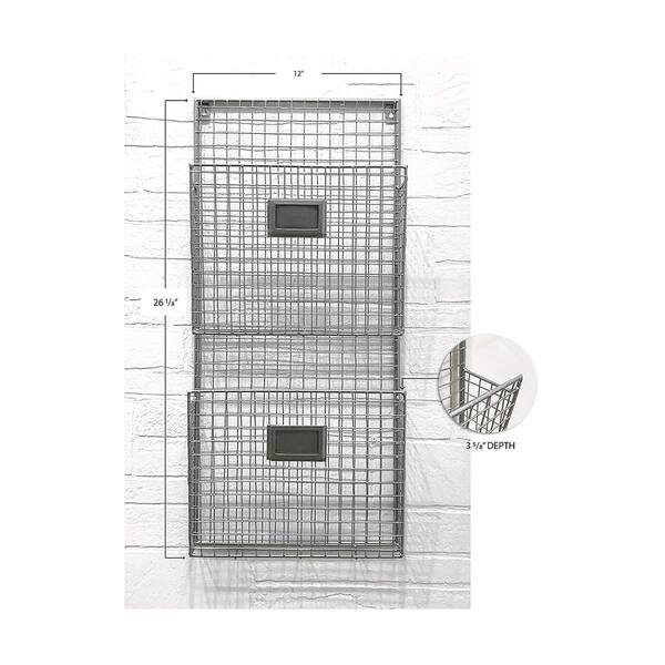 Shop Designstyles Metal Two Pocket Wall File Holder Free