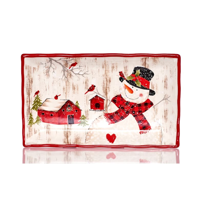Frosty's Magical Rectangular Platter 15"