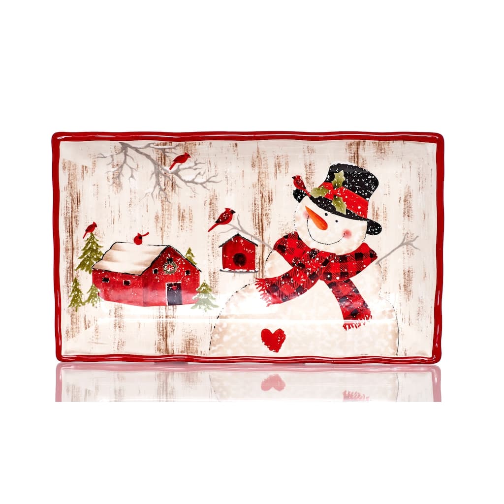 Frosty's Magical Rectangular Platter 15"