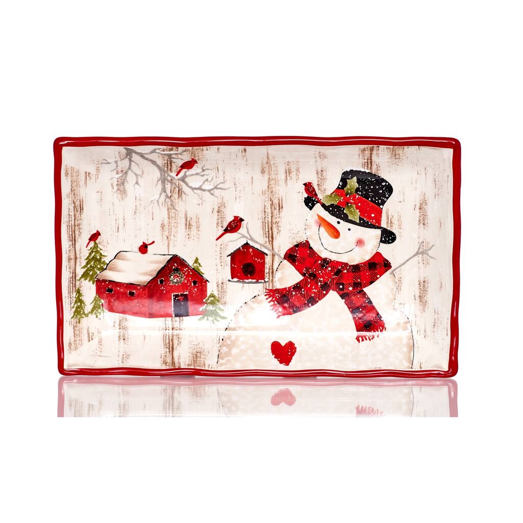 Frosty's Magical Rectangular Platter 15"