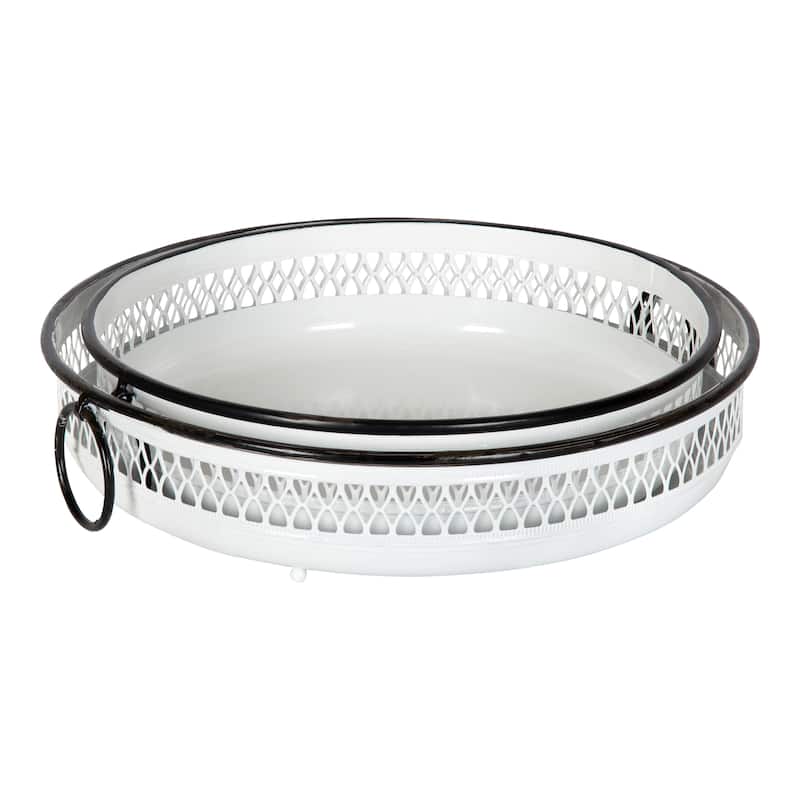 Kate and Laurel Madigan Decorative Tray Set - 2 Piece