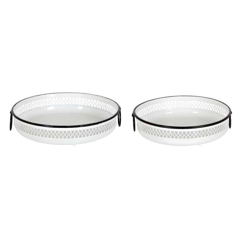 Kate and Laurel Madigan Decorative Tray Set - 2 Piece