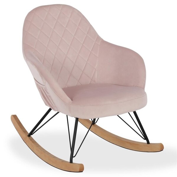 upholstered nursery glider