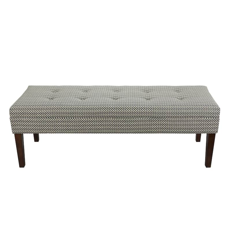 Copper Grove Chavuma Upholstered Button-tufted Bench - Black