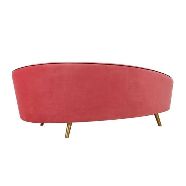 Shop Cleopatra Hot Pink Velvet Sofa Free Shipping Today