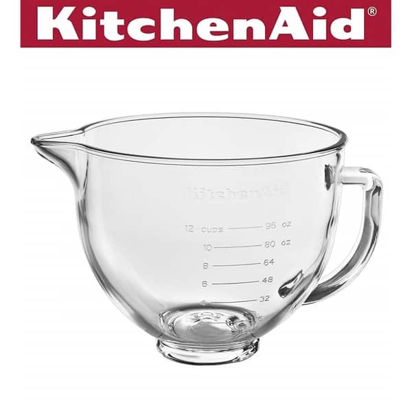  KitchenAid 6 Quart Glass Mixing Bowl with Accessories