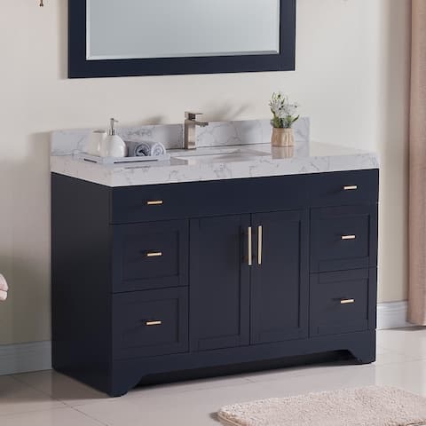 Buy Blue Single 48 Inch Bathroom Vanities Vanity