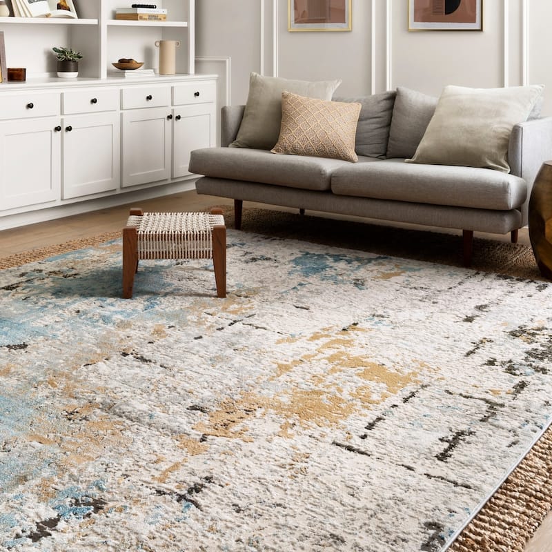 Alexander Home Keara Abstract Contemporary Rug - 3'4" x 5'7" - Runner/Rectangle