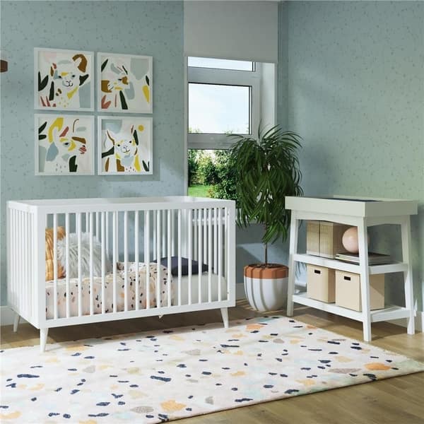 Shop Novogratz Harper 3 In 1 Convertible Baby Crib Overstock