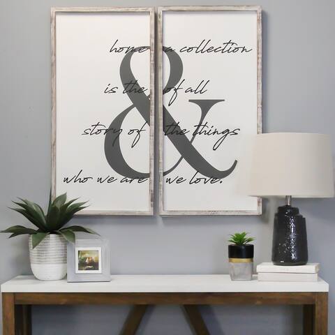 The Gray Barn 2-piece 'Home is the Story' Wall Art