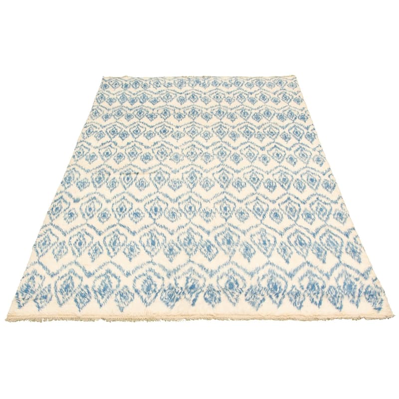 Handknotted Abstract Lahore Legacy Cream Wool Rug Bed Bath & Beyond
