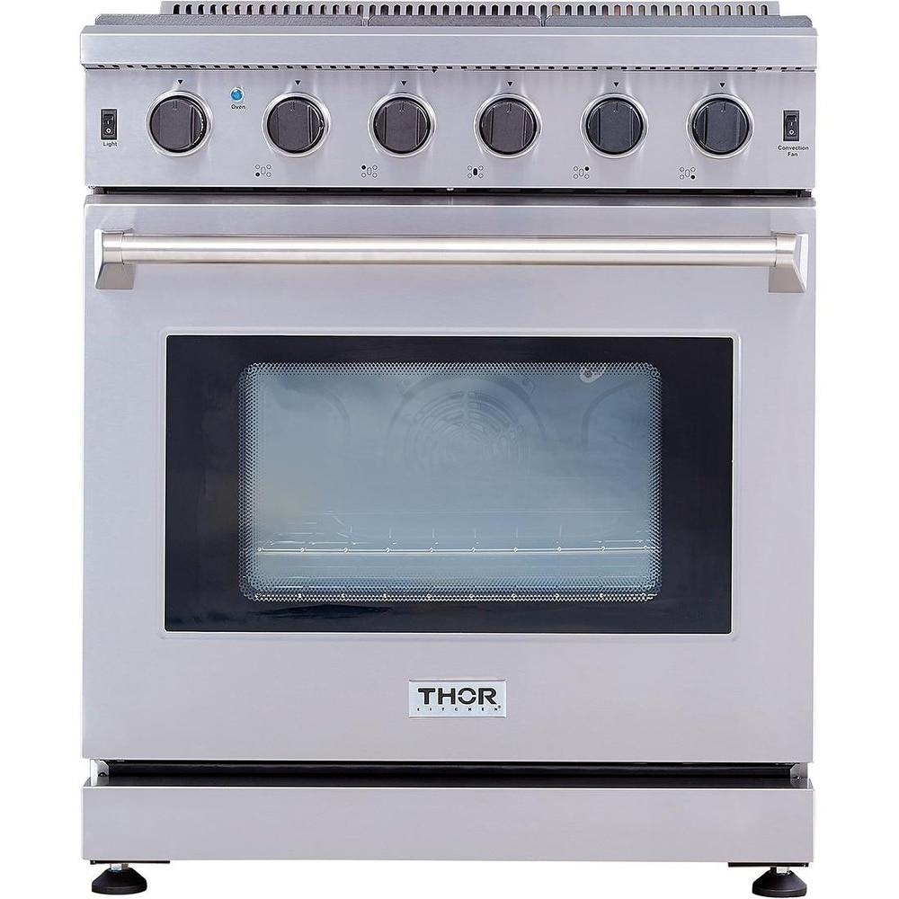 Cosmo 30 in. Freestanding GAS Range with 5 Sealed Burners and 4.5 Cu. ft. Convection Oven in Stainless Steel