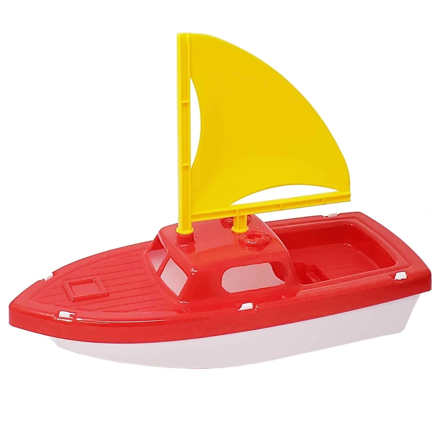 red toy boat