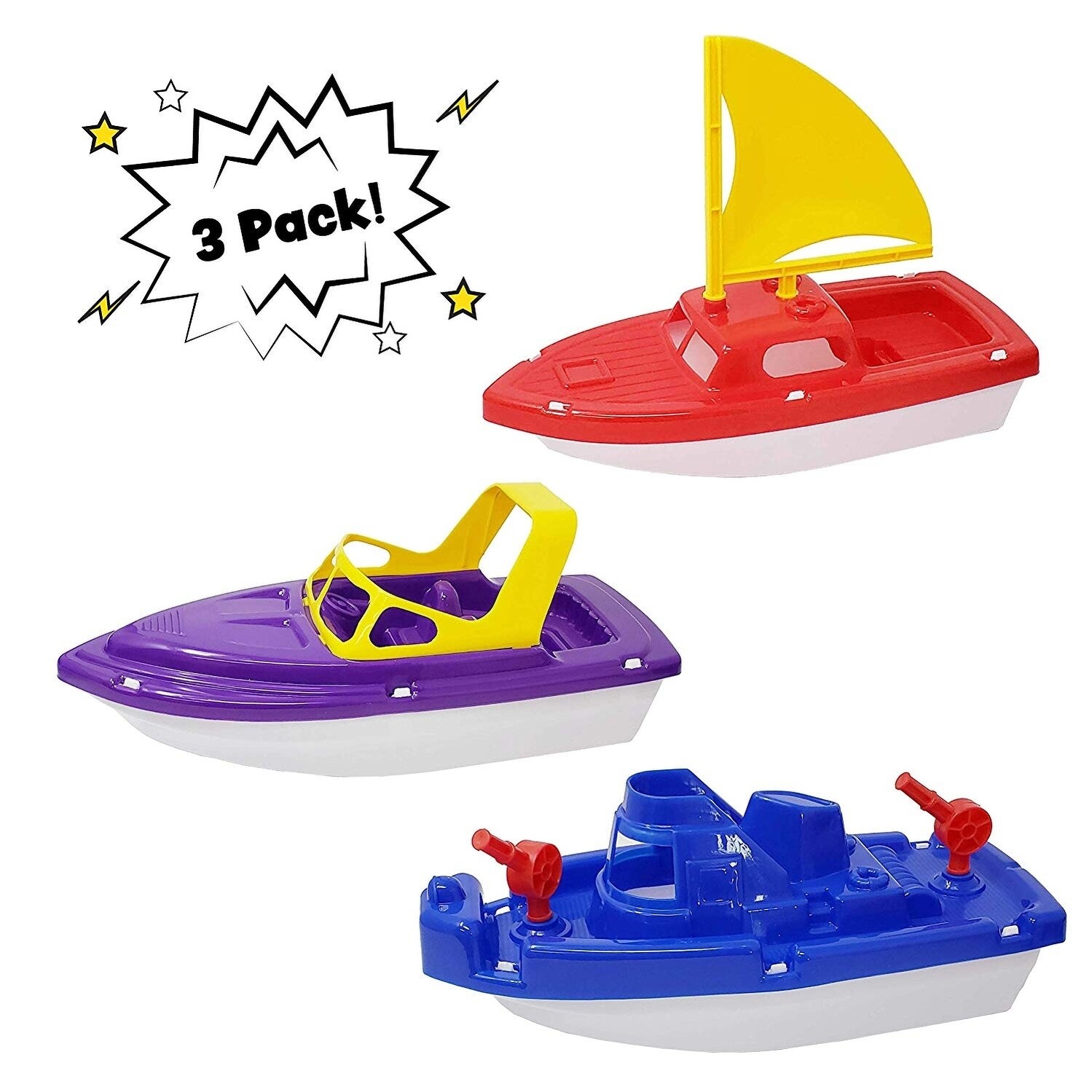 speed boat bath toy