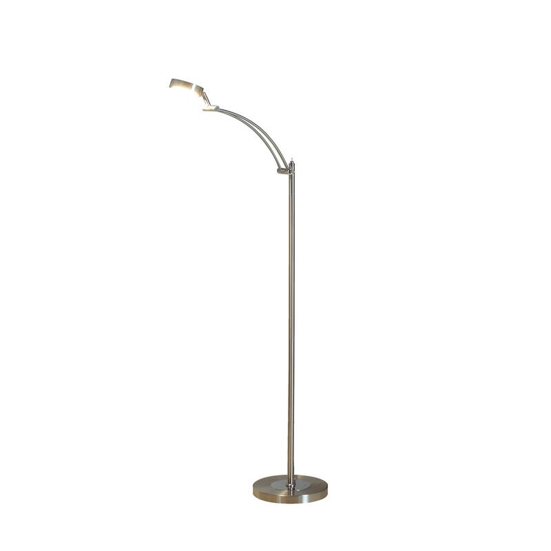 54 In. Tinsley Silver LED Task Floor Lamp