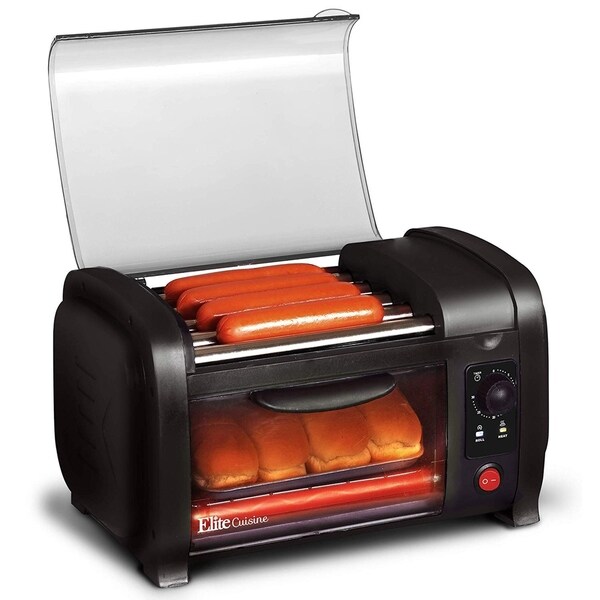 Elite Cuisine Hot Dog Toaster Oven EHD-051B - Overstock - 30076872