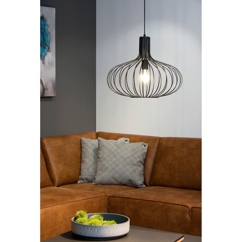 Carson Carrington Tafle Black Iron Pendant Light - N/A