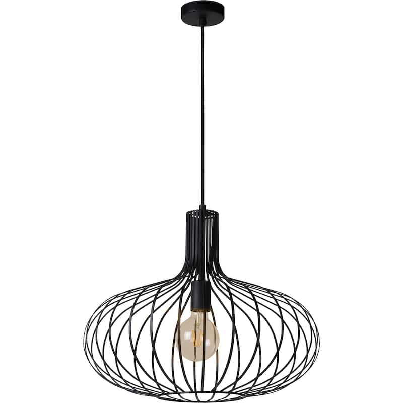 Carson Carrington Tafle Black Iron Pendant Light - N/A