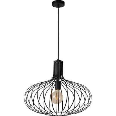 Carson Carrington Tafle Black Iron Pendant Light - N/A