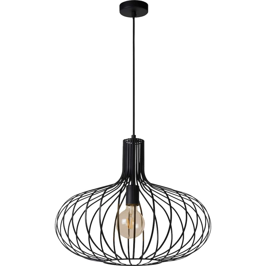 Carson Carrington Tafle Black Iron Pendant Light