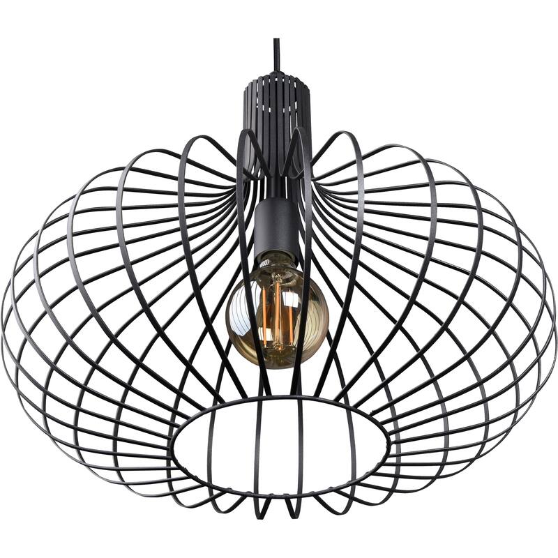Carson Carrington Tafle Black Iron Pendant Light - N/A