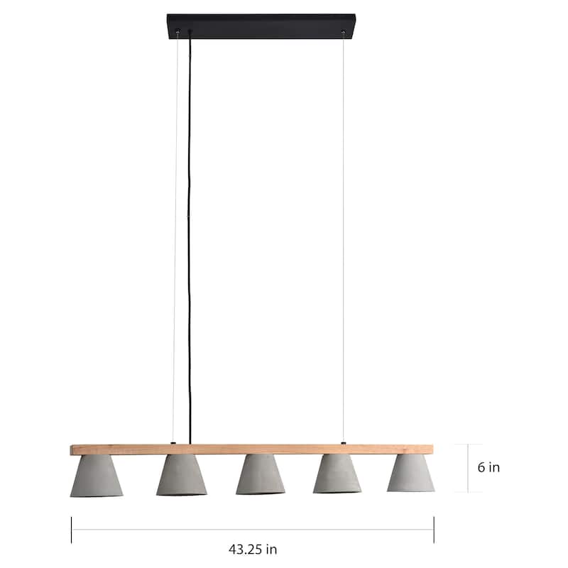 Carson Carrington Talnbacken 5-light Linear Chandelier - N/A