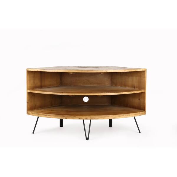 Shop Bradford Reclaimed Wood 43 Corner Media Stand Overstock 30077303