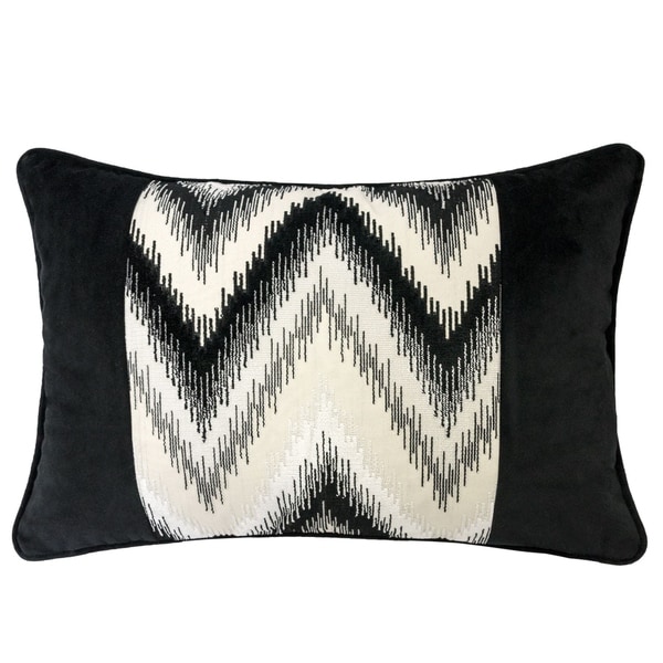 Black velvet pillows for couch hot sale