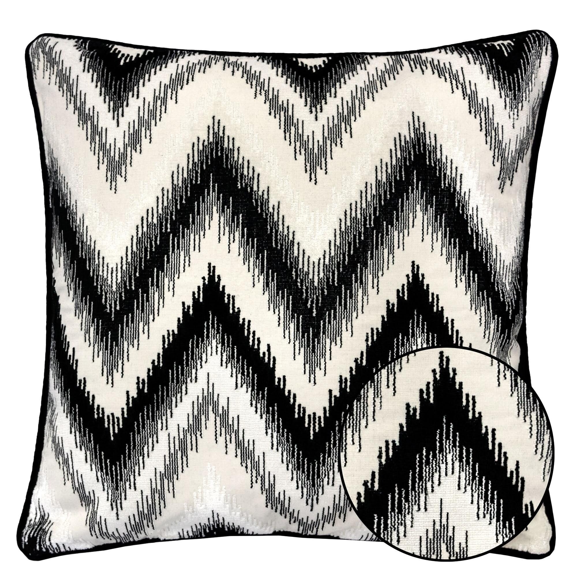 Modern Black Stripe Decorative Throw Pillow Cover Cushion Cover Protector  18 x 18 inches