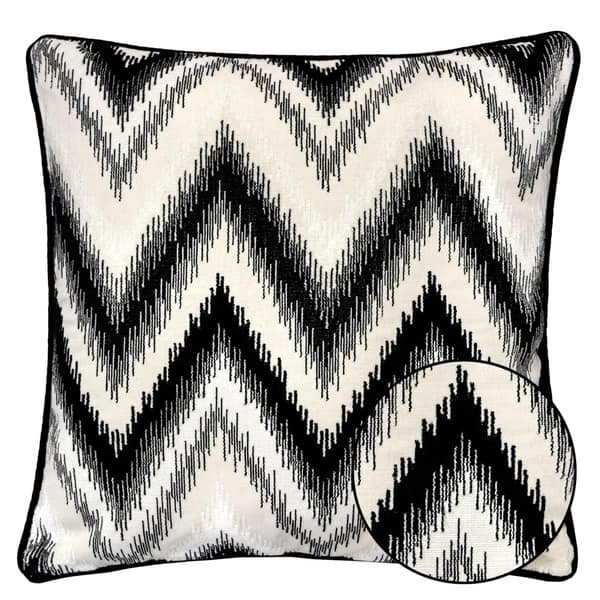 File Cut off transmission Black Series Zig Zag Liner Velvet Large Sofa Couch Pillow - On Sale - Overstock - 30077357 File Cut off transmission Black Series Zig Zag Liner Velvet Large Sofa Couch Pillow - On Sale - Overstock - 30077357