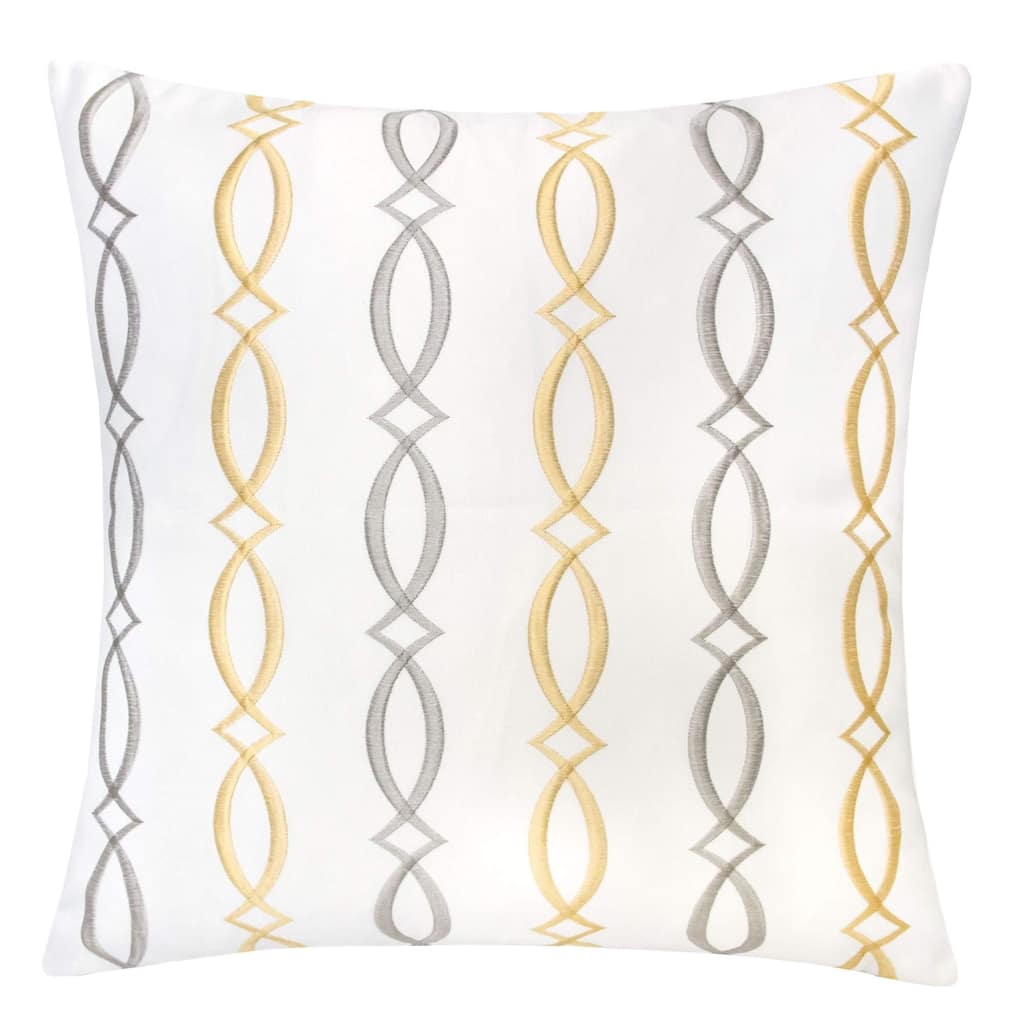 Rylee Embroidery 20" Square Decorative Throw Pillow