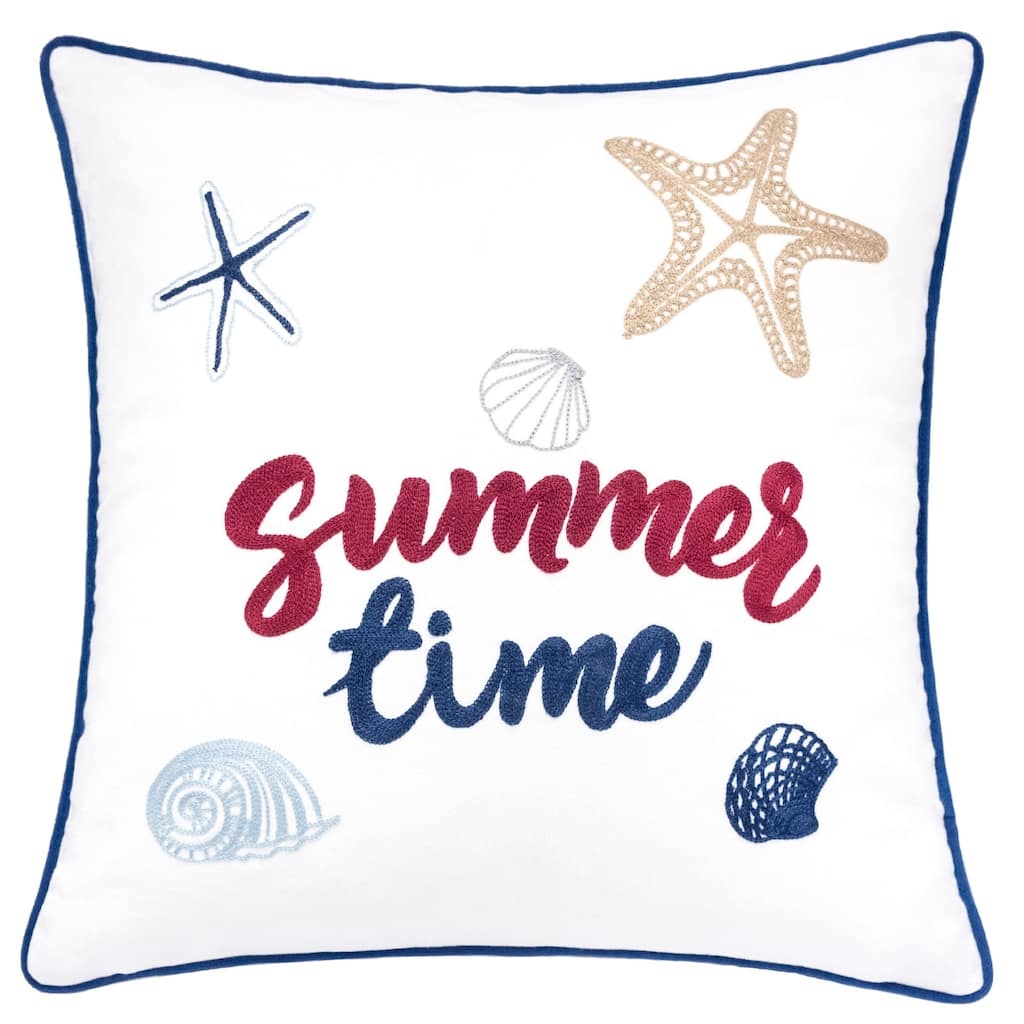 Summer 20" Square Decorative Throw Pillow