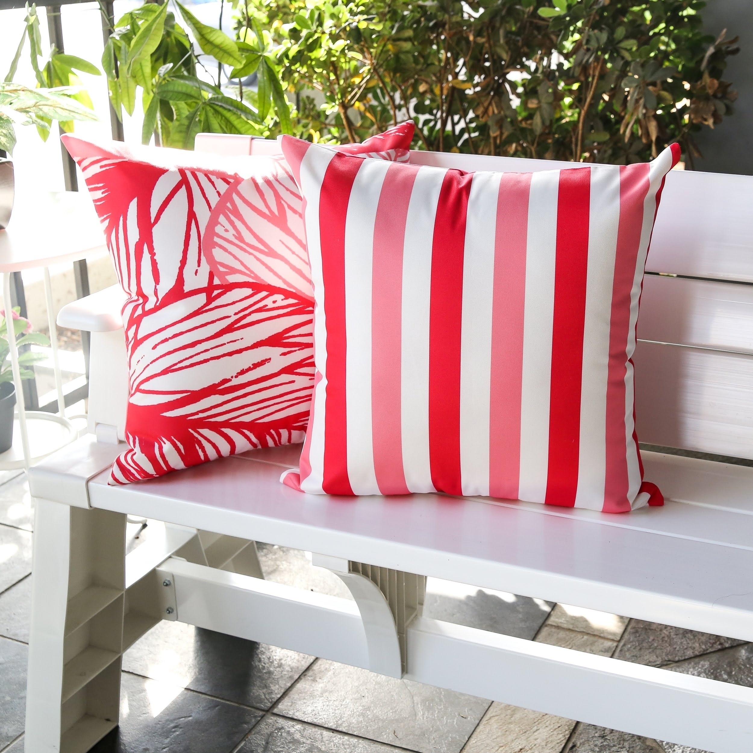 Striped Outdoor Throw Pillow by Havenside Home