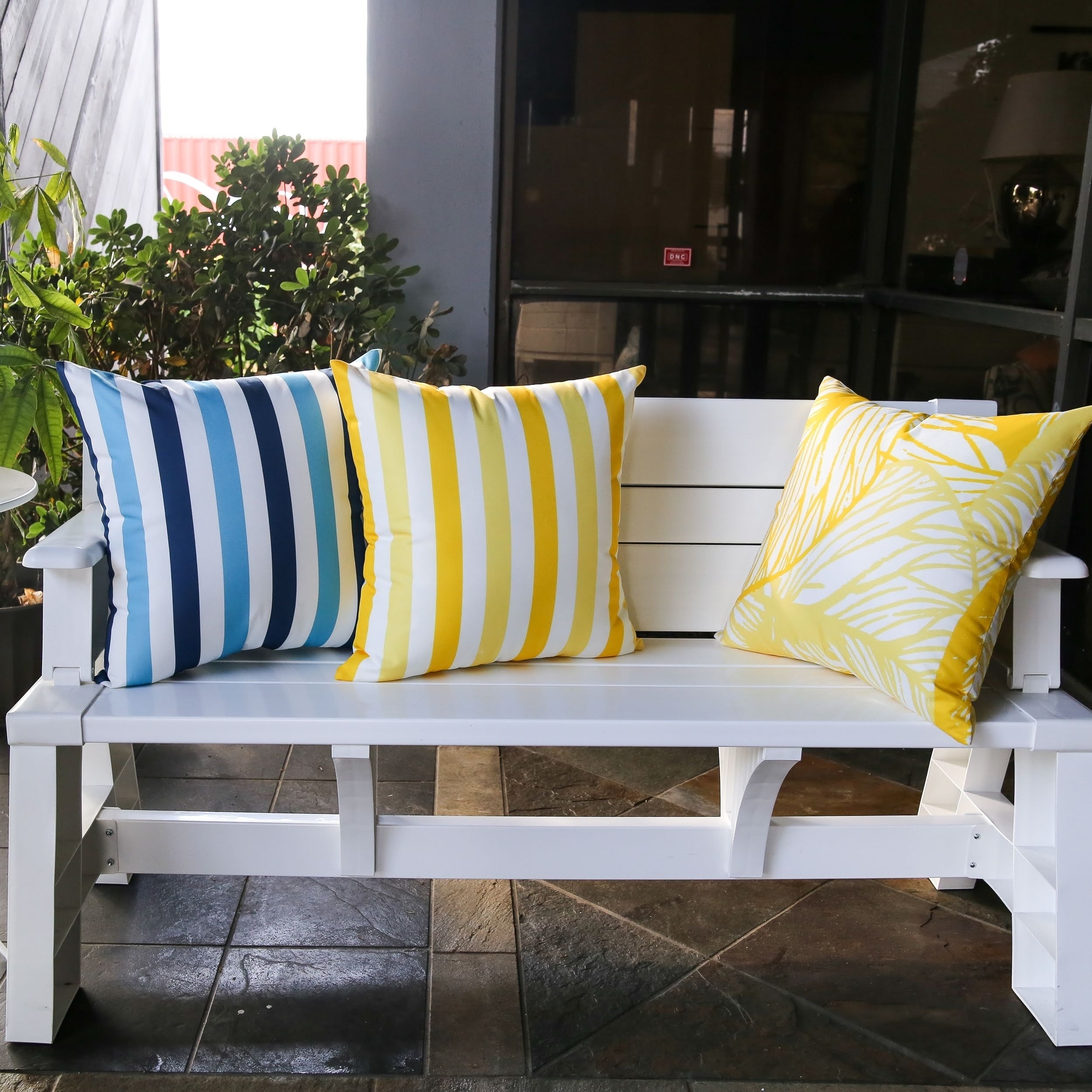 Striped Outdoor Throw Pillow by Havenside Home