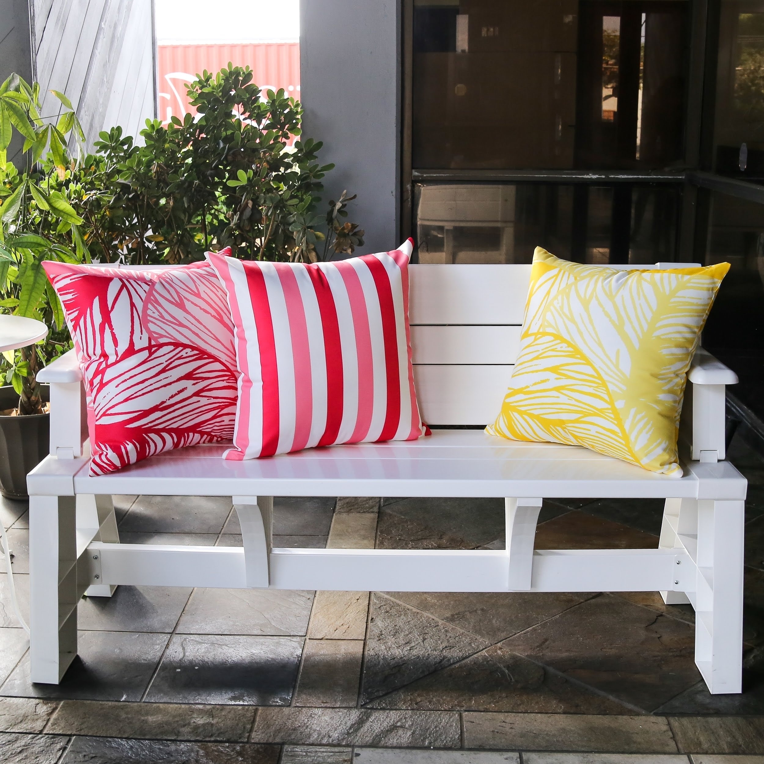 Striped Outdoor Throw Pillow by Havenside Home