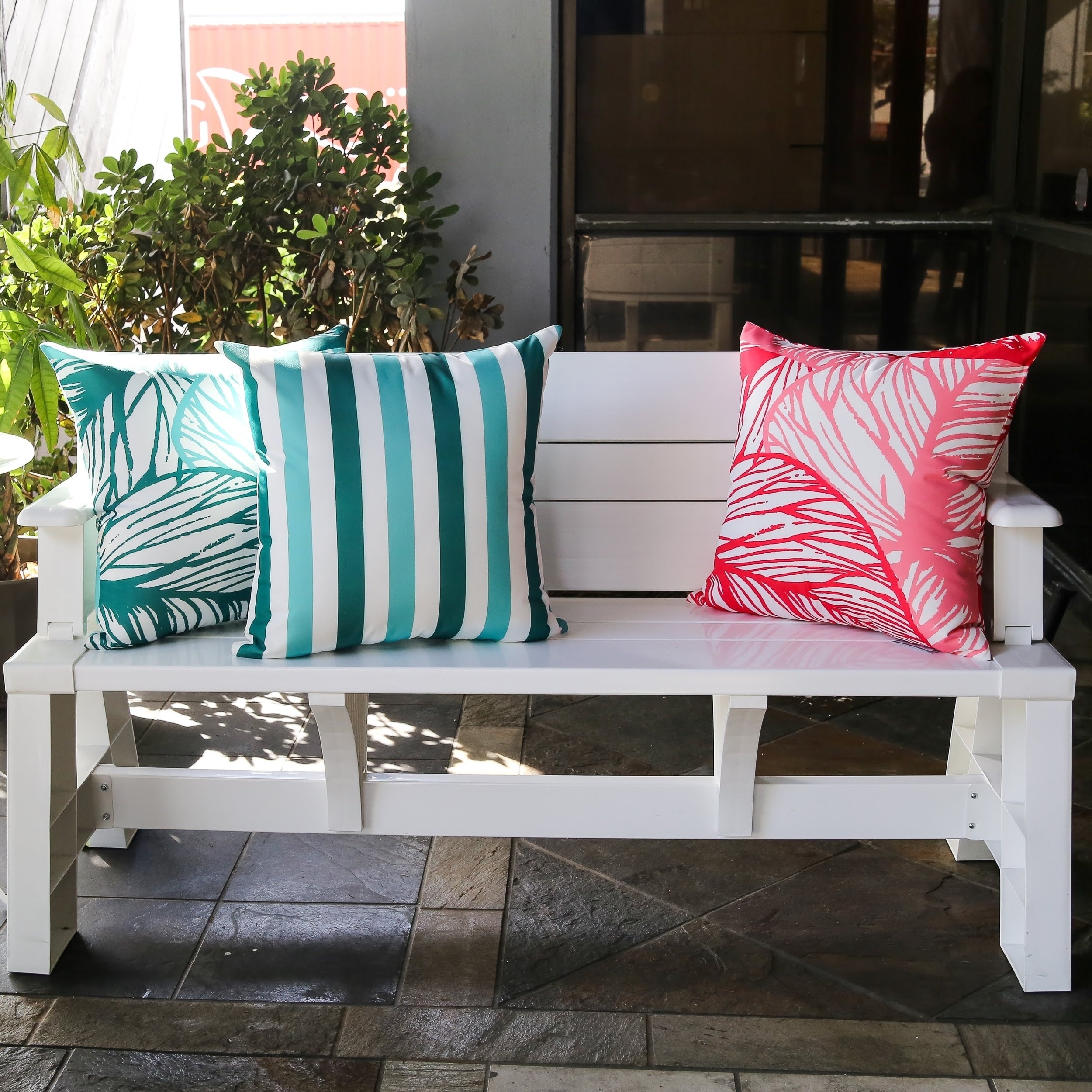 Striped Outdoor Throw Pillow by Havenside Home