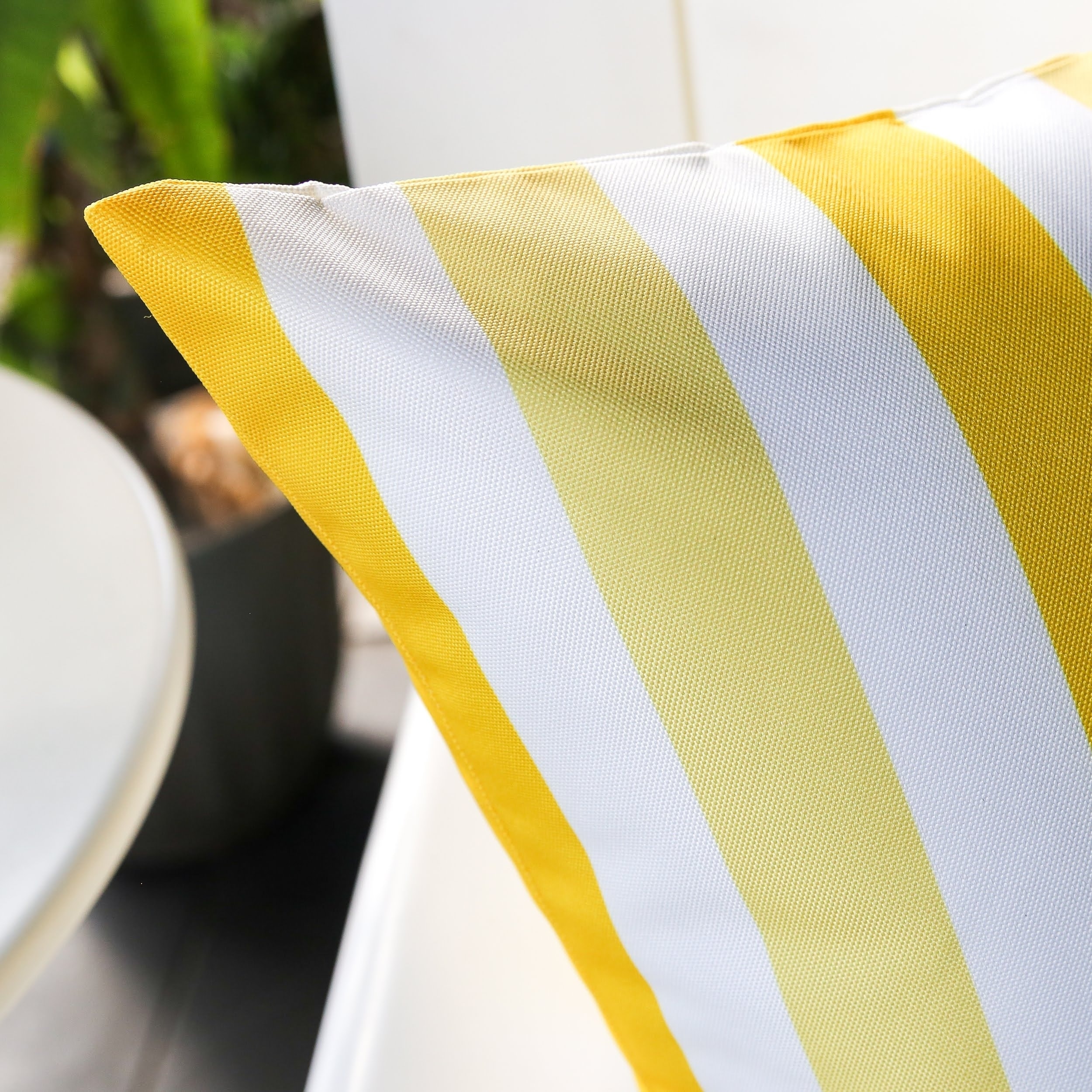 Striped Outdoor Throw Pillow by Havenside Home